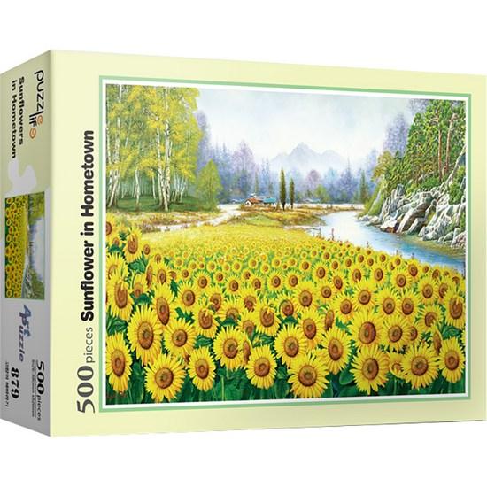 Puzzle Life Подсолнух Озеро Сад Пазл PL879, Корейские популярные головоломки