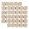 Ginoya 5mm Thick Felt Pads, 50-Pack, 25mm Round Furniture Protection Pads for Scratch Prevention and Sound Reduction (Beige)