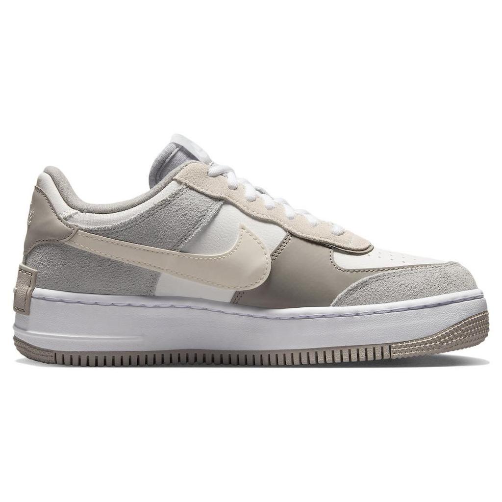 Nike Air Force 1 Shadow Grey Флисовые женские кроссовки Summit-White White FB7172-111