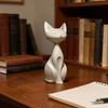 Современная 3D-печатная скульптура кошки Декор для дома Минималистичный дизайн Фигурка животного для гостиной Офисный стол Украшение