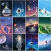 5D Diy алмазная живопись мультфильм дети Луна Ночной пейзаж набор для вышивки крестом горный хрусталь мозаика художественные фотографии украшение дома подарок