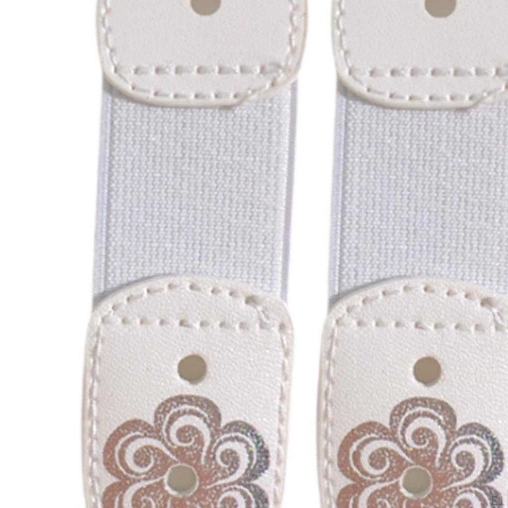 2 Pack Ice Skating Lace Straps for Boot Protection Accessories 10cmx3cm Elastic Bands Women
