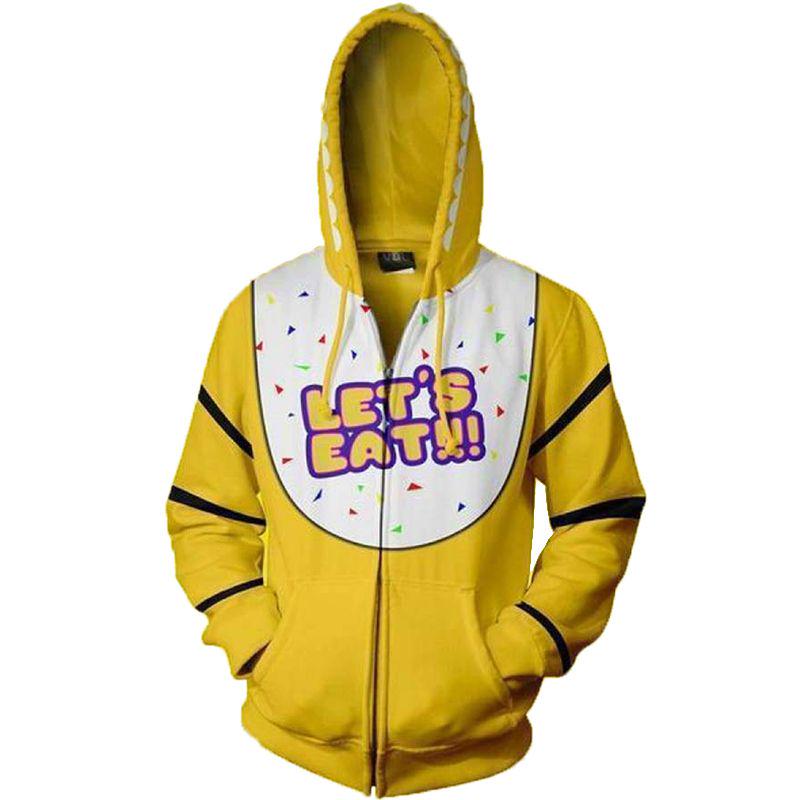 Премиальное худи для косплея Five Nights At Freddy's Fnaf с ярким узором