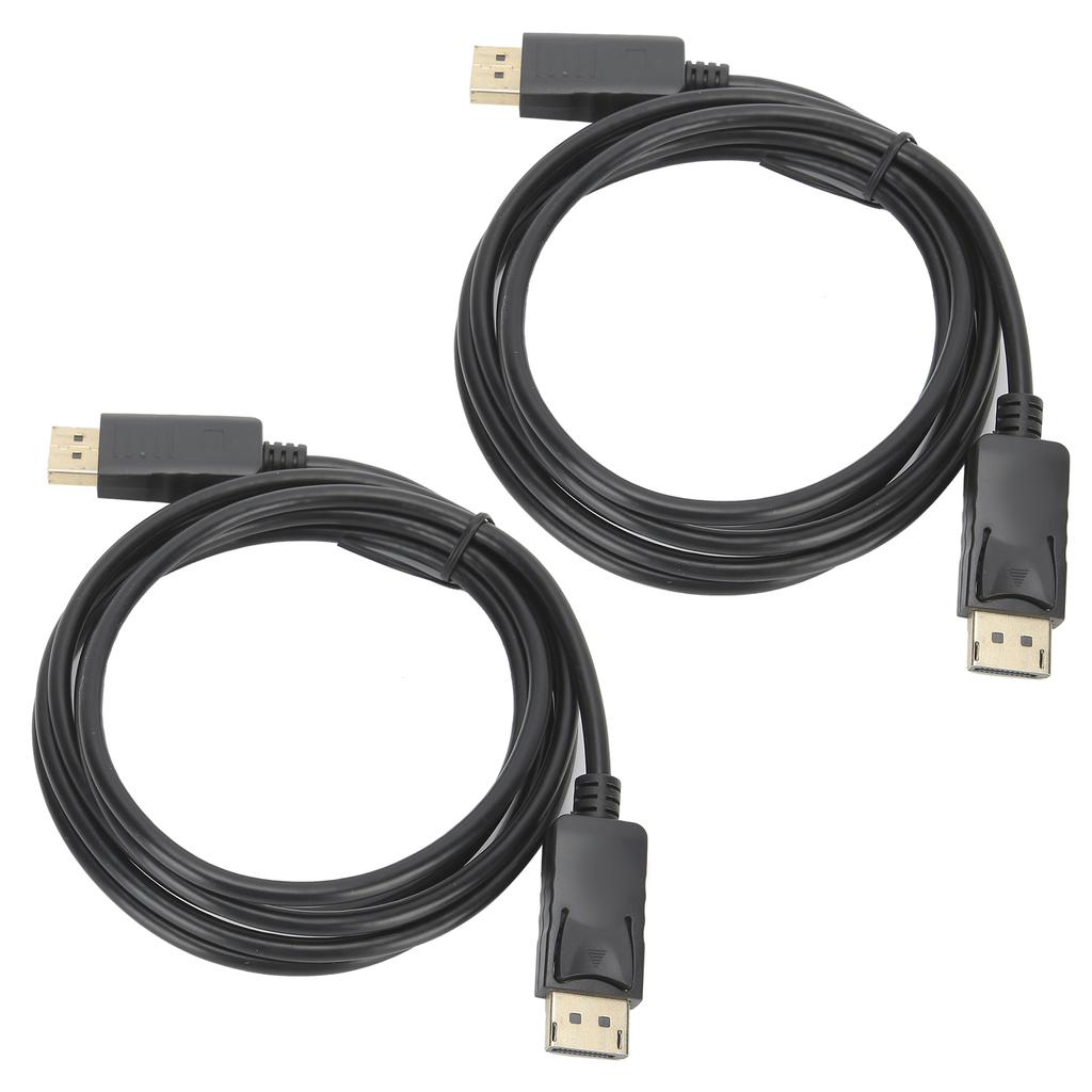 2Pcs DisplayPort Connecting Line DP To DP Cable 1.8M DP Male To Male Adapter Cable