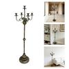 Железный напольный подсвечник с устойчивым основанием, канделябр для семейного мероприятия и активного отдыха
