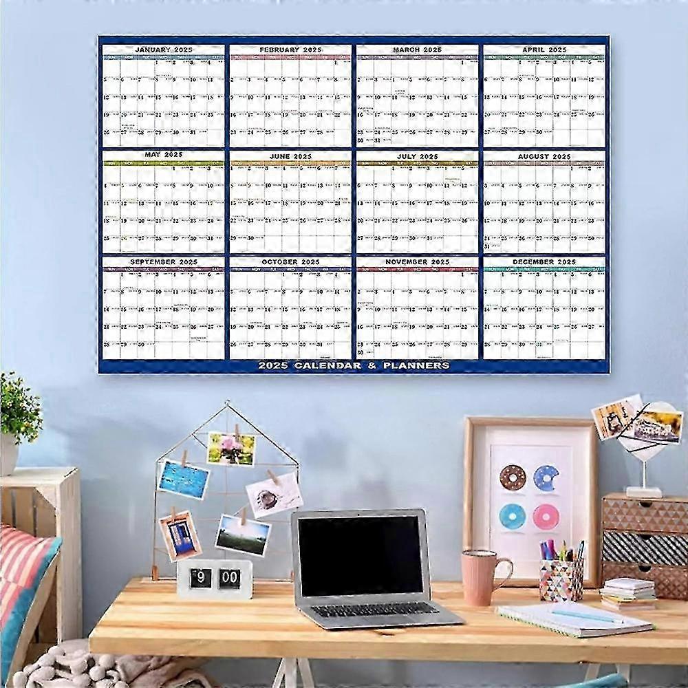 23 x 35 in. 2025 Wall Calendar Dry Erase - Large Calendar Wet and Dry Eraseable