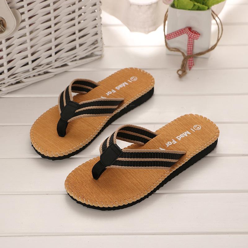 Men Summer Flip Flops Beach Sandals Anti-Slip Indoor Outdoor Casual Flat Shoes High Quality Home Slippers For Men