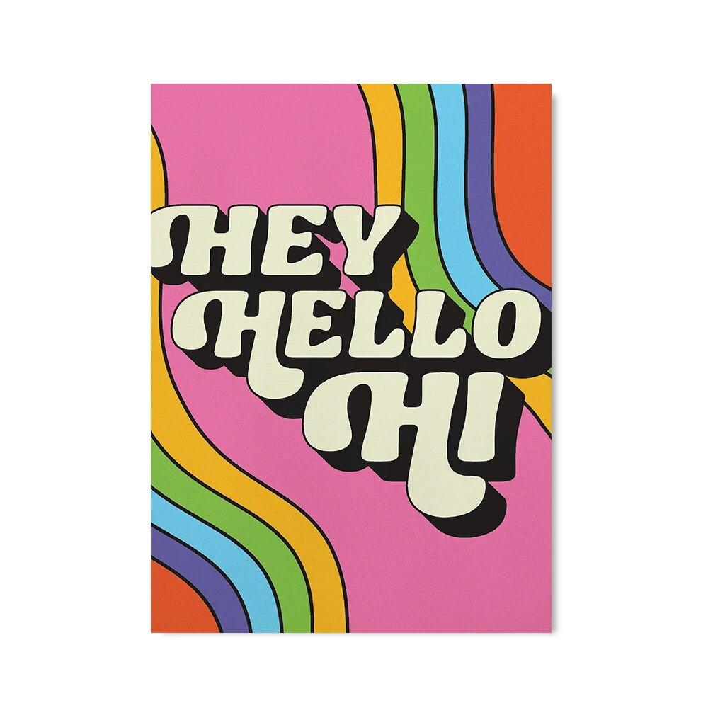 You are Enough Красочный Цитата Плакат Увидеть Будущее Радуга Иллюстрация Печать Настенная Живопись Холст Картина Для Гостиной Современный Дом Без Рамы