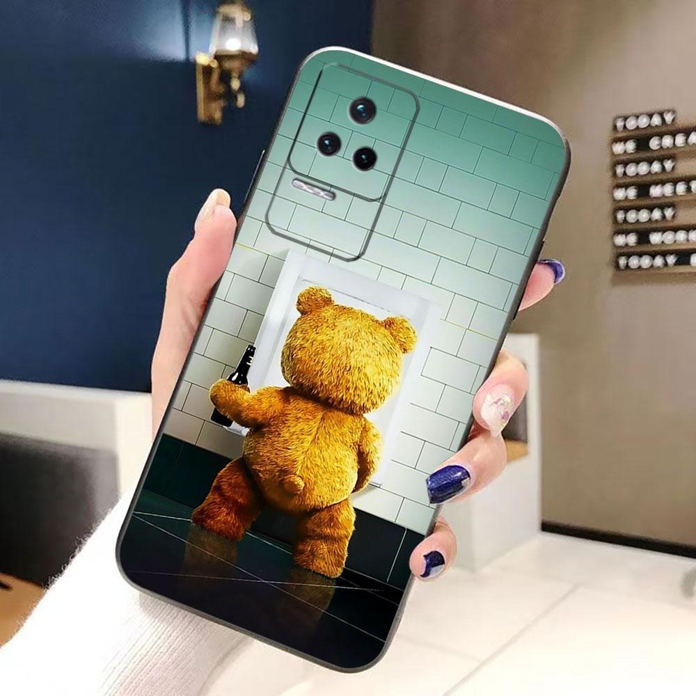 Милый Чехол-Телефон с Плюшевыми Мишками Для Redmi K60 K40 Gaming K30 13C 12C 12 10 10C 9T 9C 9A 9 8 7 6 A1 A2 Силиконовый Чехол Funda Обложка