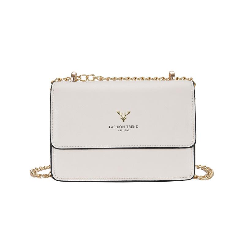 Новая модная сумка через плечо, простая дизайнерская сумка-мессенджер, цепочка, женская сумка, маленькая квадратная сумка