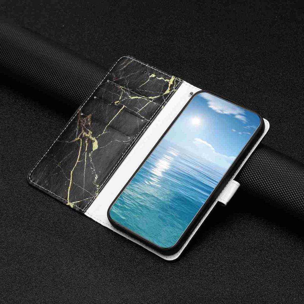 Для Xiaomi 15T Чехол-подставка Мраморный Расписной Фолио Откидной Кожаный Кошелек Чехол для Телефона