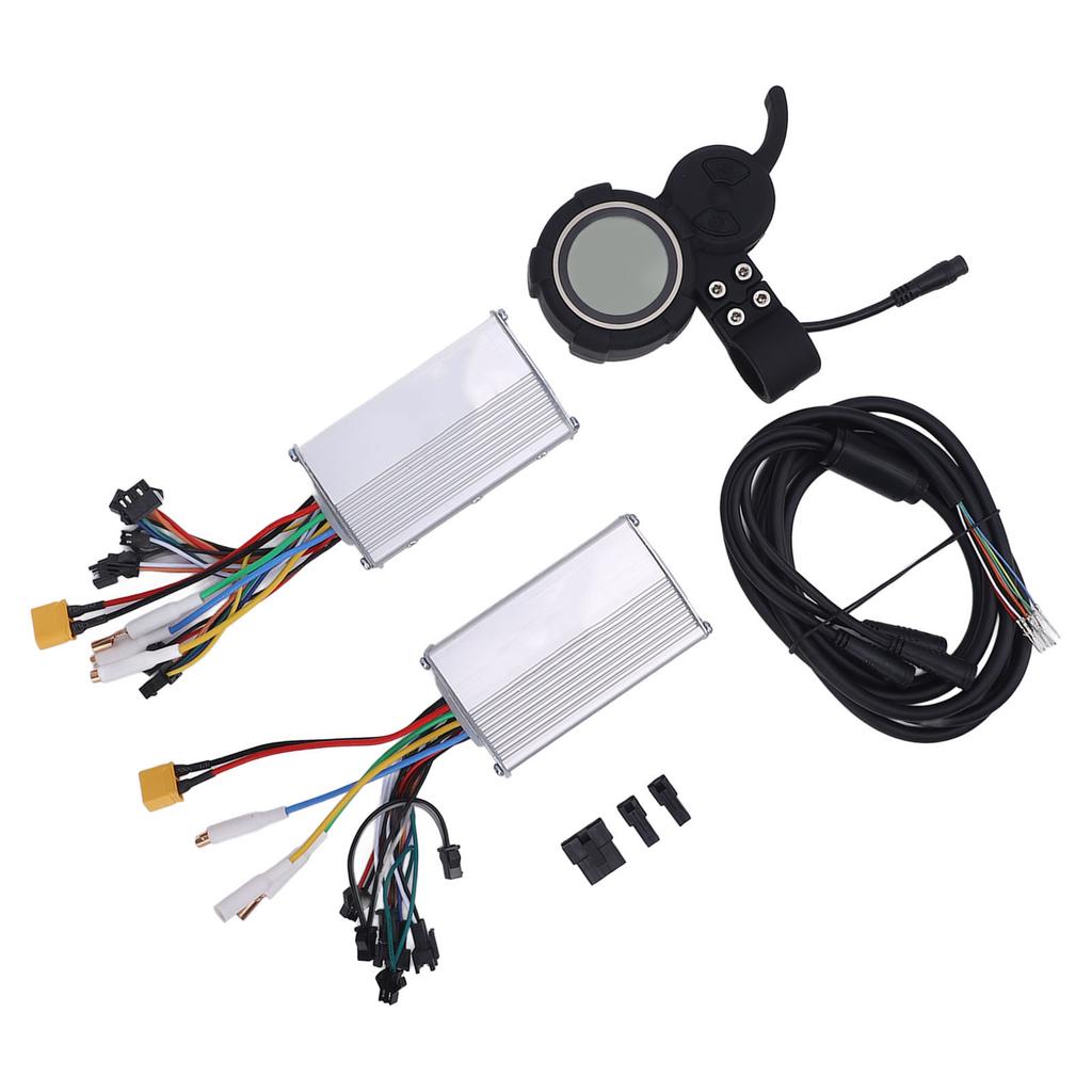 Electric Bike Controller 52V 25A 1200W Dual Drive Motor Controller Kit with Display High Performance