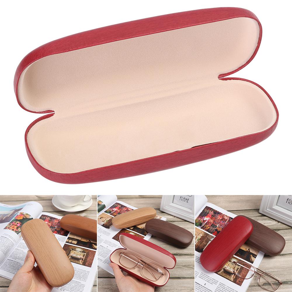 Твердый корпус из дерева, защитный чехол для очков для близорукости, футляр для очков, футляр для очков для чтения