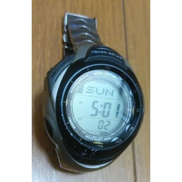 Б/у Редкие CASIO PRW-1200TJ Радиоуправляемые Солнечные Титановые Casio