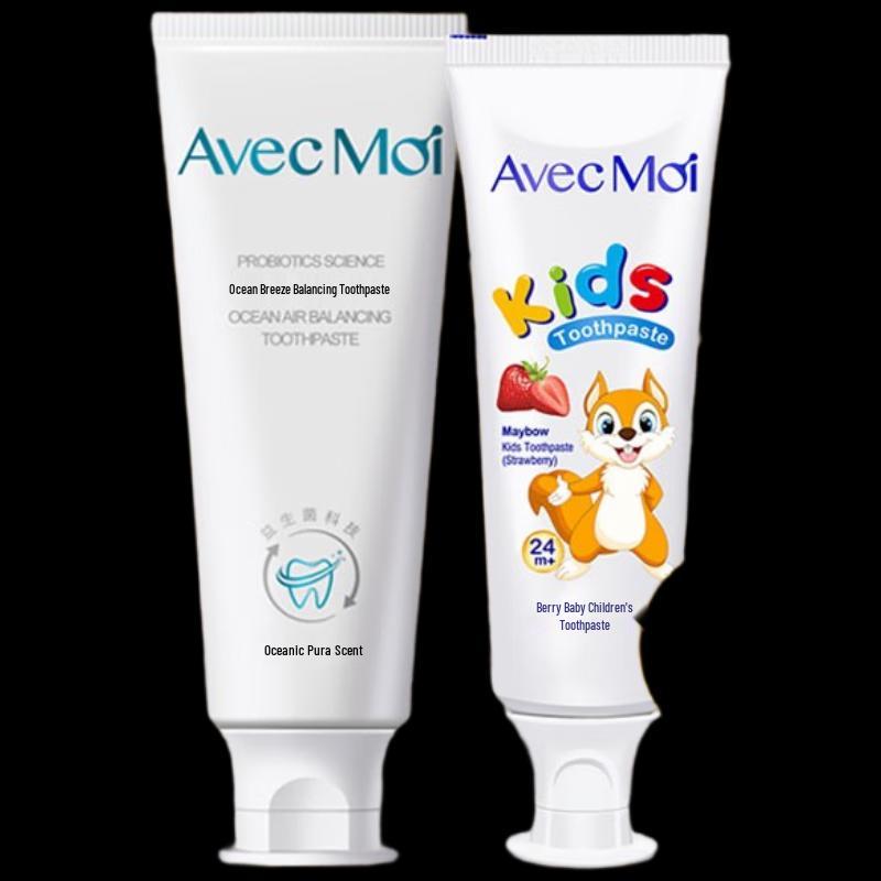 Avec Moi Probiotic Toothpaste Duo Set