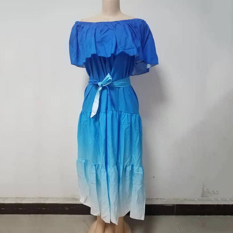 Элегантное облегающее сексуальное женское платье с открытыми плечами, лето 2022, летние платья макси в стиле бохо с цветочным принтом, женское платье Femme Ladies