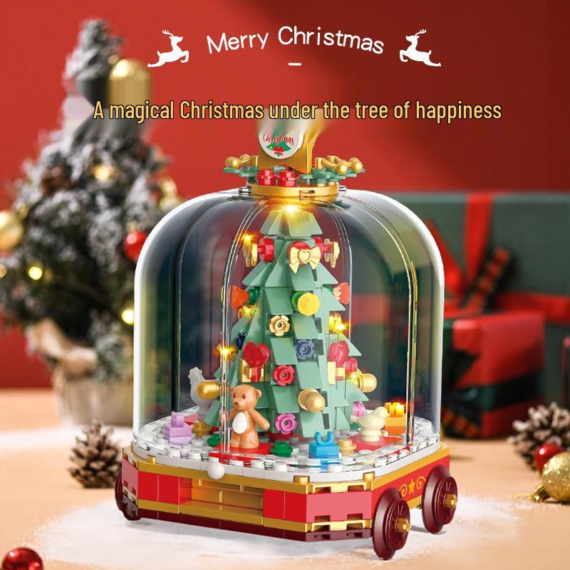 Christmas Tree Surprise Building Blocks: Creative Educational Toy Ornaments & Gifts for Children
