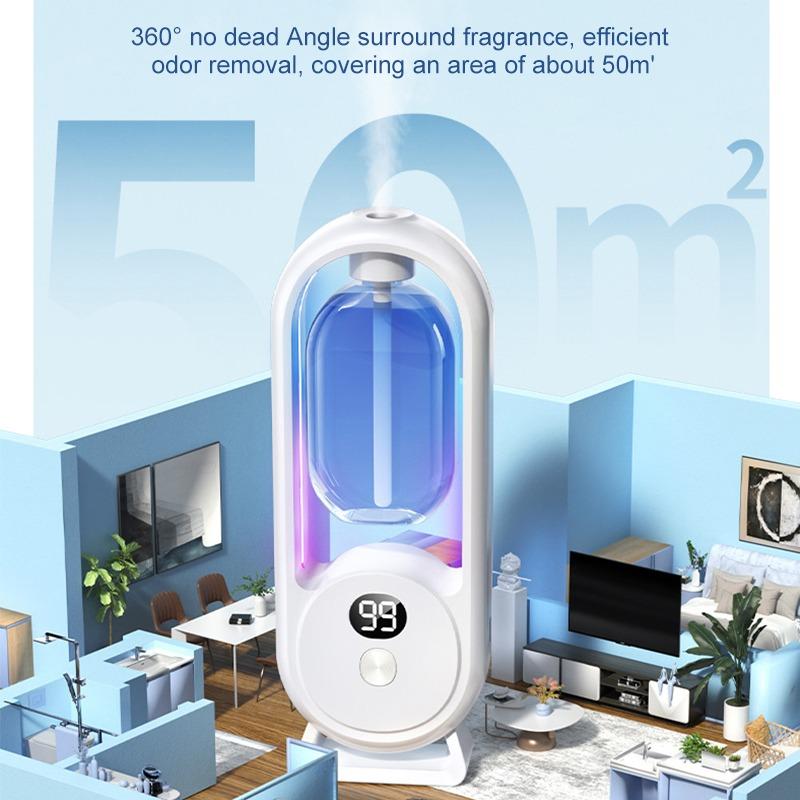 Перезаряжаемый ароматизатор с цифровым дисплеем, автоматический диффузор ароматов, увлажнитель воздуха с эфирным маслом