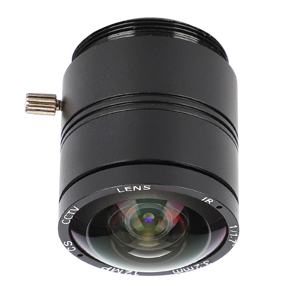Professional 3.2mm Focal Length Camera Lens 12MP CS Mount Security Surveillance
