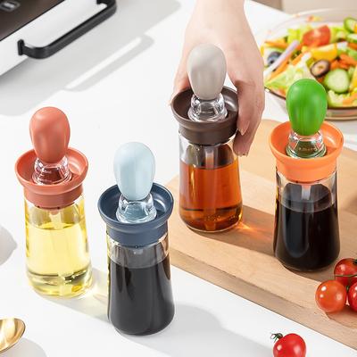 Кухонная бутылка масла, силиконовая щетка, капельница для гриля, дозатор оливкового масла для приготовления пищи, выпечки, барбекю, кухонные аксессуары