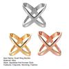Scarf Clip X-Shaped Scarf Ring Buckle for Women Lady Girls Silk Scarf Clasp Holder Accessories for T-Shirt Neckerchief Shawl