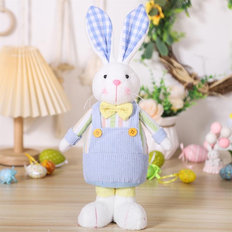 Festival Rabbit Gnoems Ornament Lovely Easters Gnomes Rabbit Ears Plush Decoration Ideal for Holiday Parties and Gifts