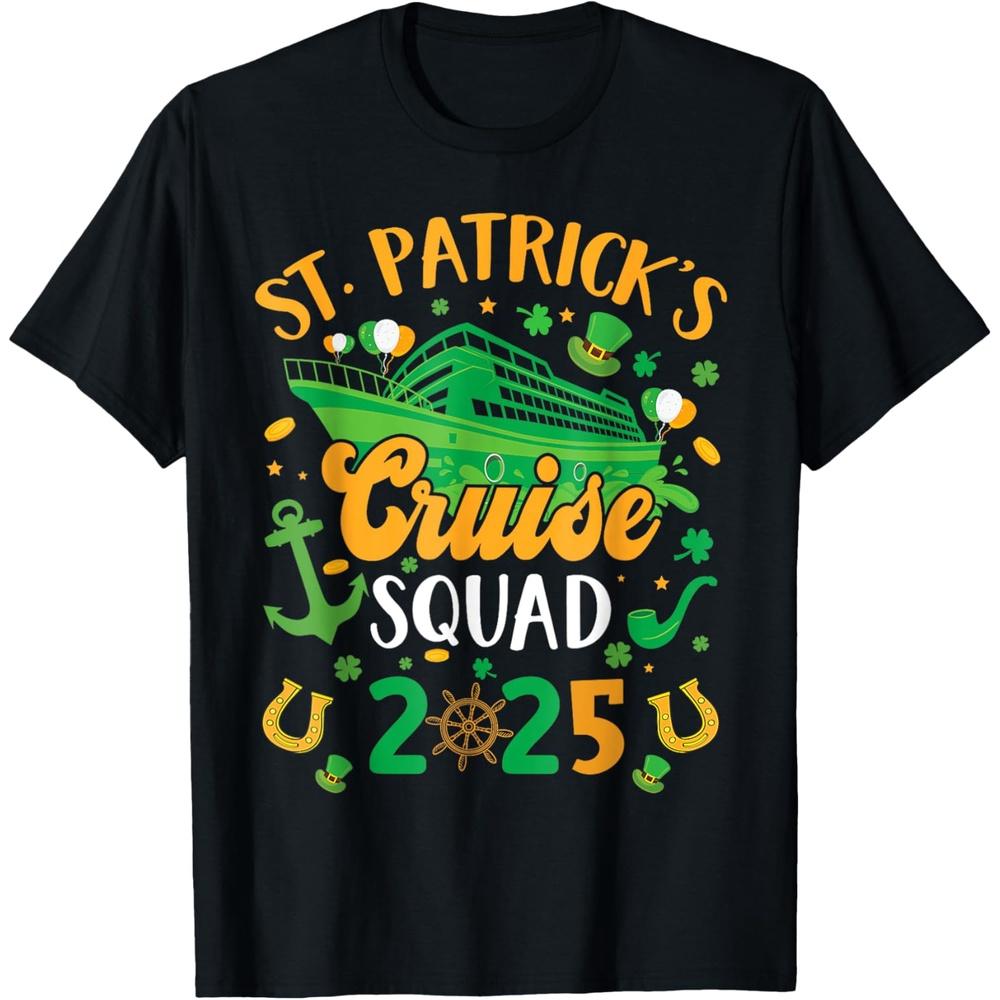 St Patrick's Day Cruise Squad 2025 Funny Family Matching Boys Girls T-Shirt