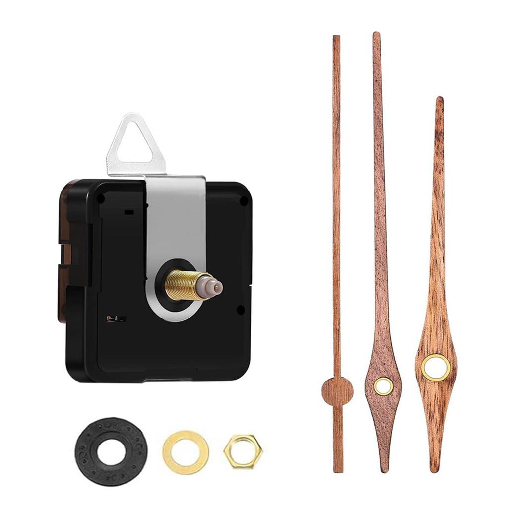 Часовой механизм с деревянными стрелками, супер тихий ход часов, работающий от батареек, комплекты для замены запасных частей для часов