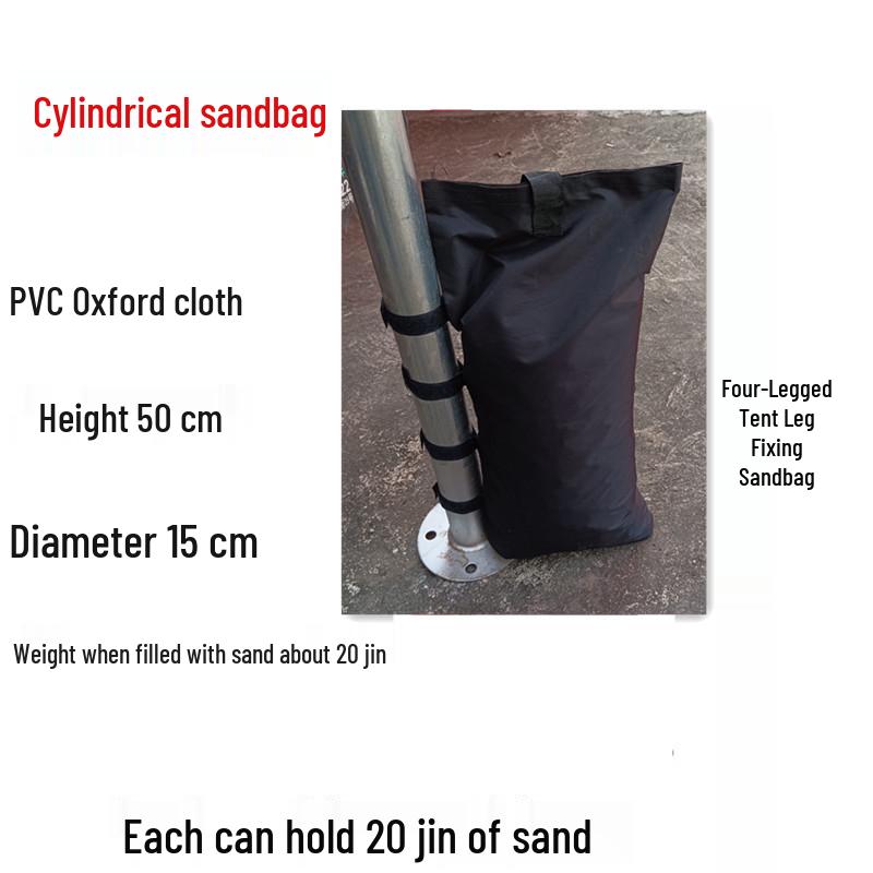 Windproof Tent Weight Bag - 600D Oxford, Telescopic Folding, Outdoor Advertising Sandbag