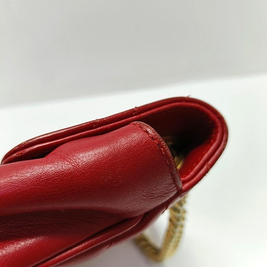 [Pre-Owned] Gucci GG Marmont Small Matelassé Shoulder Bag 'Red' - Good #1U6QK3Y