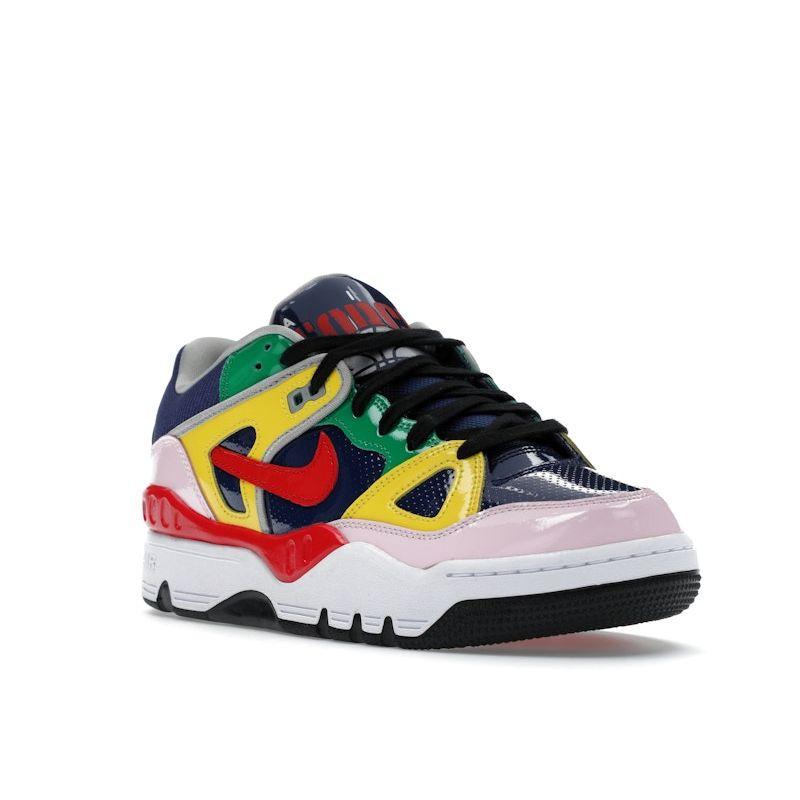 Nigo x Nike Air Force 3 Low SP Blue Void Унисекс Кроссовки Разноцветный Университетский-красный Тур-желтый HQ1458-400