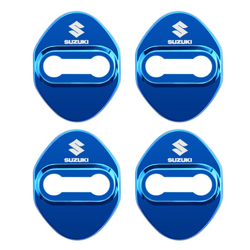 HECQ4 4 PCS/Set Fashion Stainless Steel Car Covers Door Lock Protecting Cover For Suzuki Vitara jimny SWIFT SX4