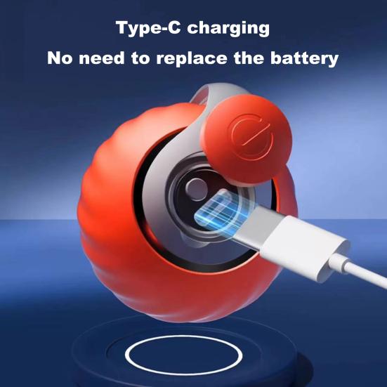 3 шт. Интерактивная катящаяся игрушка для кошек с двойной регулировкой скорости, умный мяч с плюшевым хвостом, перезаряжаемая через USB, дразнилка для кошек и собак, живущих в помещении