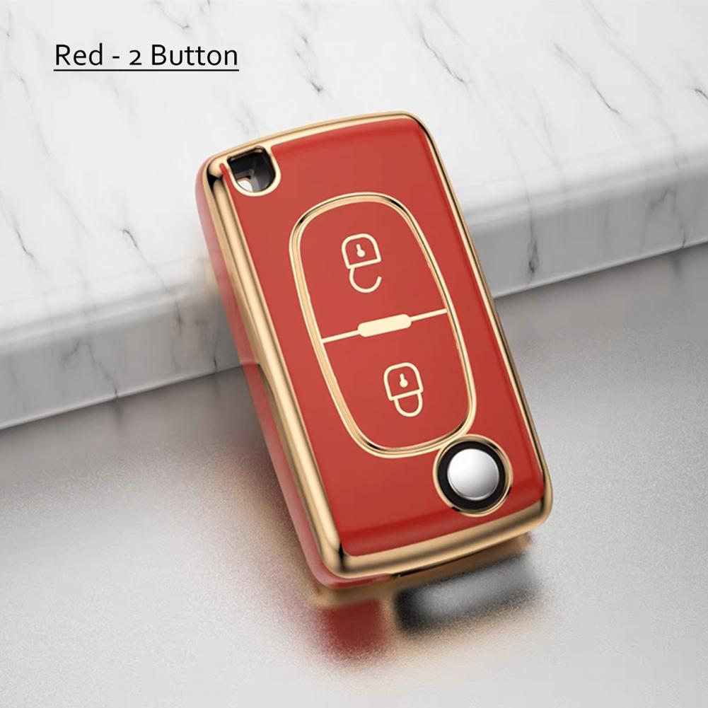Покрытие TPU 2 3 кнопки автомобильный пульт дистанционного ключа чехол чехол для Peugeot 107 207 307 307S 308 407 607 для Citroen C2 C3 C4 C5 C6 C8