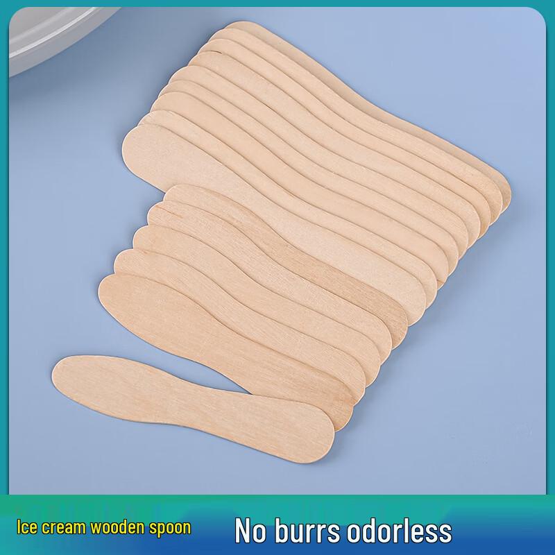 Disposable Wooden Ice Cream Spoons