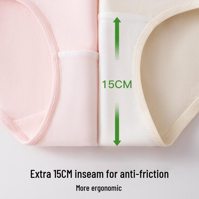 Женские трусы-слипы Urban Beauty класса А из детского хлопка, антибактериальные, со средней посадкой, бесшовные, 5 штук
