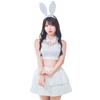 GLOWHOLIC Косплей Хэллоуин Белый Раздельный Кролик Белый [Прозрачный Камень] Женский