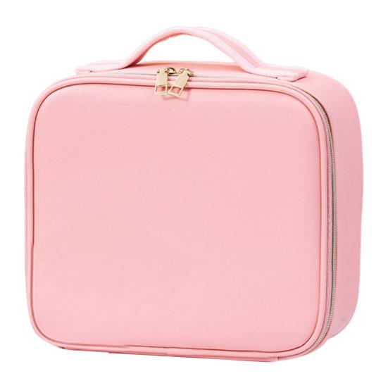 Косметичка со светодиодной подсветкой, зеркальной застежкой-молнией, большой вместительной ручкой, водонепроницаемой для путешествий