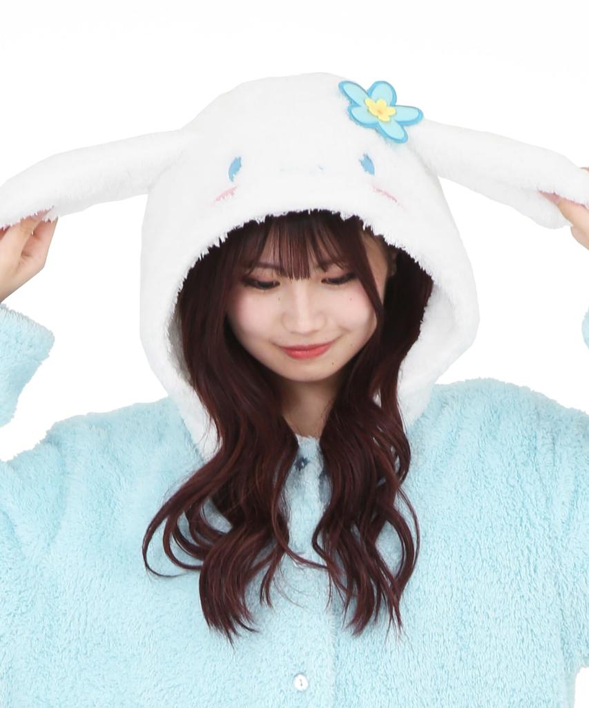 Платье Cinnamoroll с длинными рукавами и ушками, боа, теплый, размер SAN1875 [SAZAC] Dress-up для женщин, размер ML