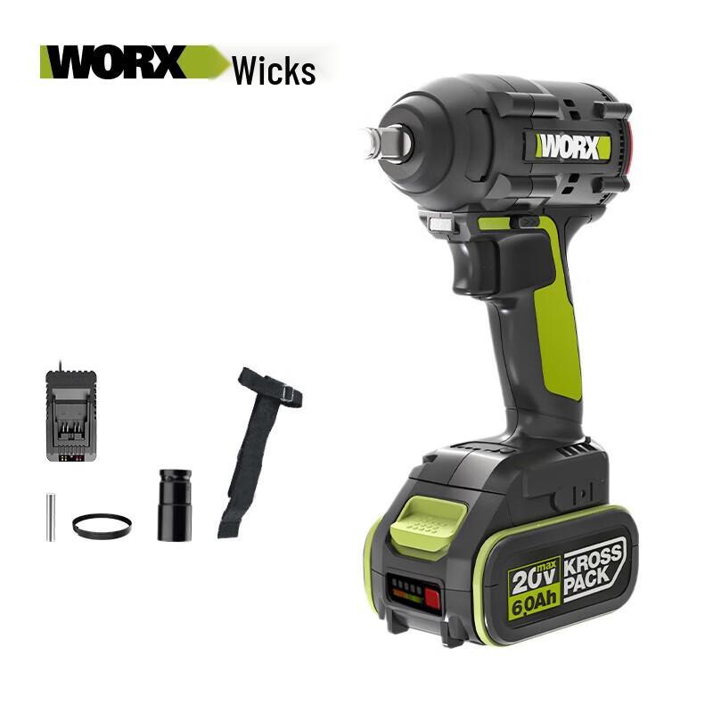 WORX 20V Brushless Cordless Impact Wrench WU279.3 CN plug (adapter included)
