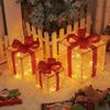 Christmas Light Up Boxes 3 Pieces Holiday Decor Christmas LED Light Decorations For Homeowners Event Planners Interior Designers