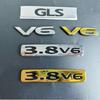 AAZO1 For Mitsubishi Pajero v73 v87 v93 v97 Car Sticker Logo 3.8 V6 displacement letter logo 1pc