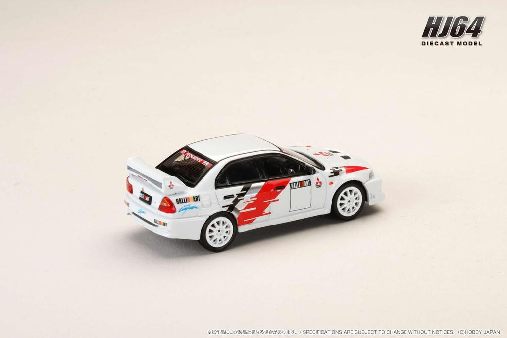 Mitsubishi LANCER RS EVOLUTION 6 2000 RALLIART Белый 1/64 (CP9A)