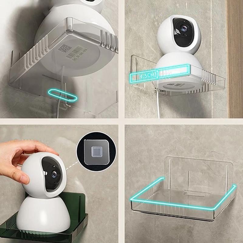 Настенные держатели для хранения Камера безопасности Мини-динамик Настенная полка Демонстрационные полки Прозрачный держатель Плавающая стойка для хранения Стойка