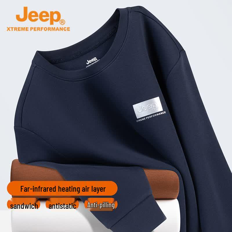 JEEP Men's Thermal Crewneck Sweatshirt