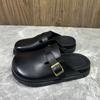 Fashion 2025 New Closed Toe Slip-On Sandals Women Fashion Belt Buckle Summer Minimalist Casual Comfortable Outdoor Flat Slipper Zapatos