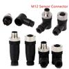 Connector M12 Sensor Connector Sensor Plug Screw Threaded Coupling Male&Female Plug