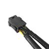 Упаковка из 10 штук PCI Express 6-pin на двойной 8-pin (6+2 контакта) Адаптер питания для видеокарты