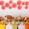 1 шт. Набор 7,8-дюймовых красных бумажных шариков для вечеринки по случаю дня рождения, бумажные помпоны, бумажные цветы, украшения, подвесные цветы
