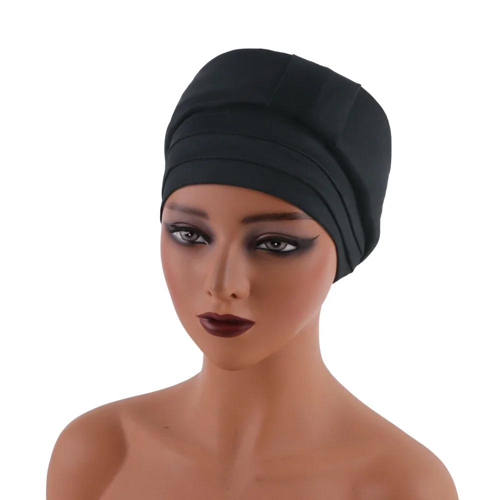 Новый узор Twist Knot мусульманский женский хиджаб химиотерапевтическая шапочка индийский тюрбан капот эластичный индийский женский шарф головной убор для женщин головной убор от выпадения волос